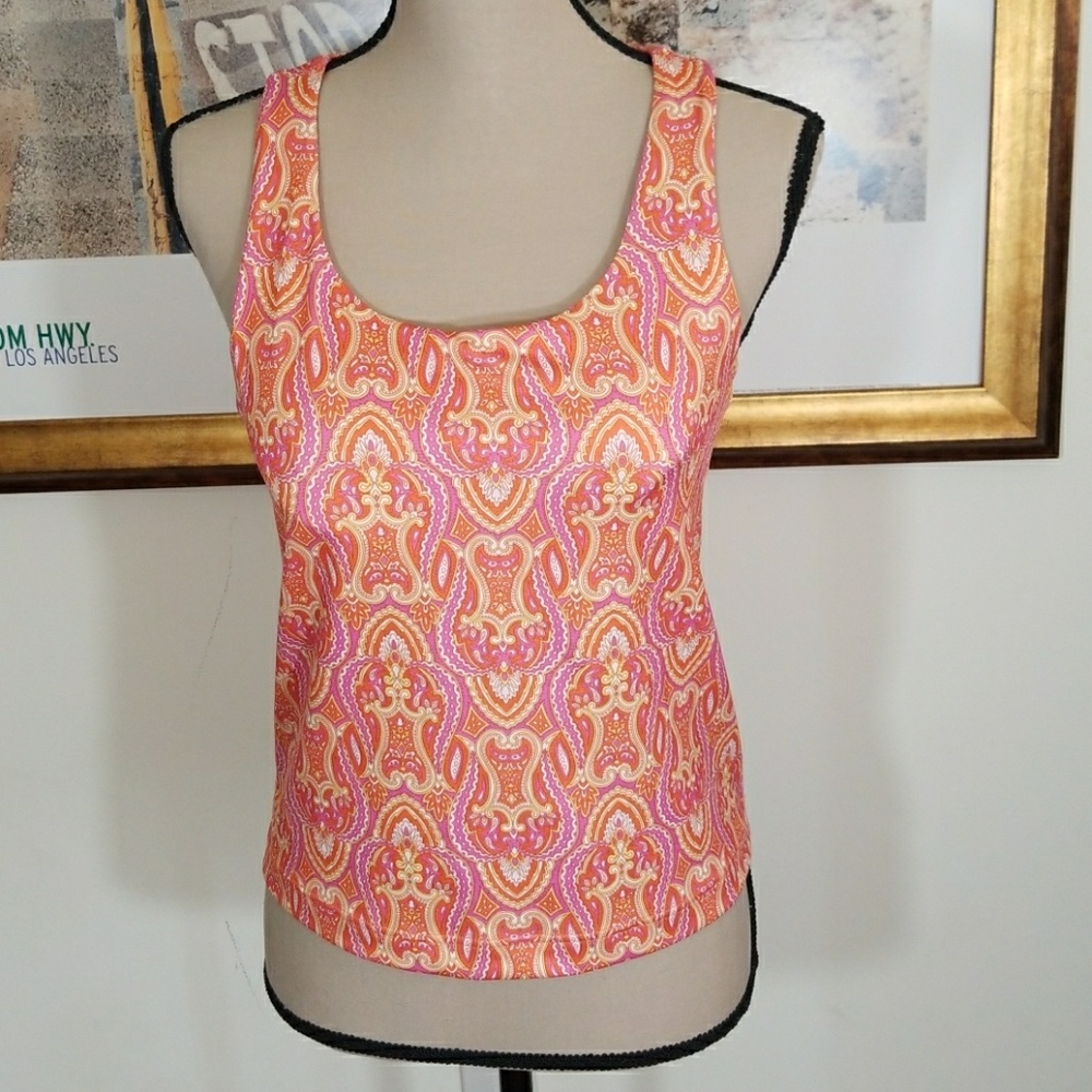 Athleta paisley pattern workout top. Size 34B